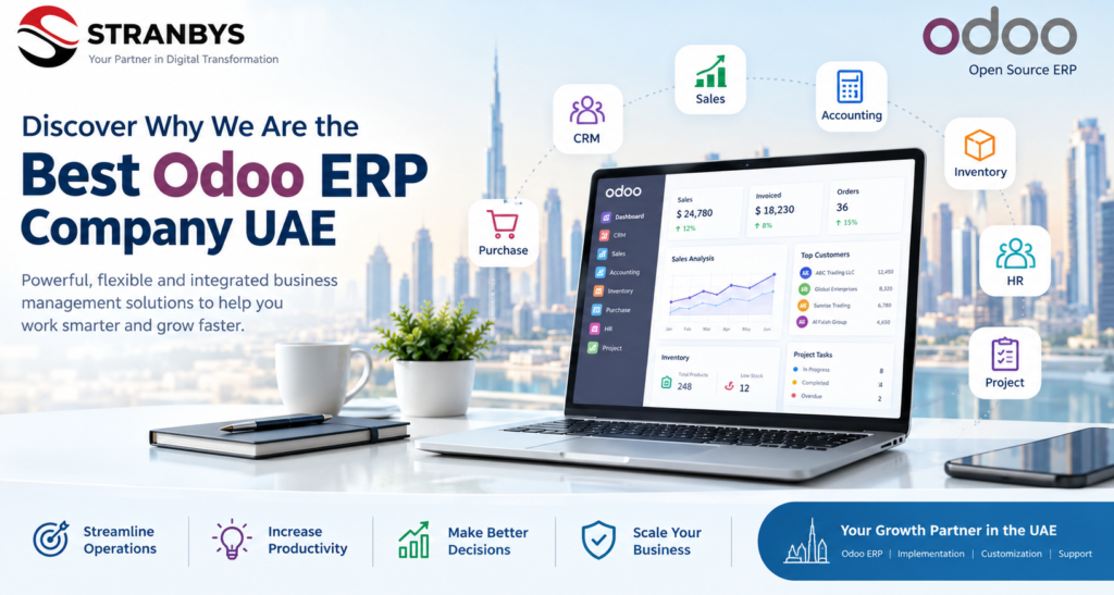Best Odoo ERP company UAE – Stranbys business management solutions